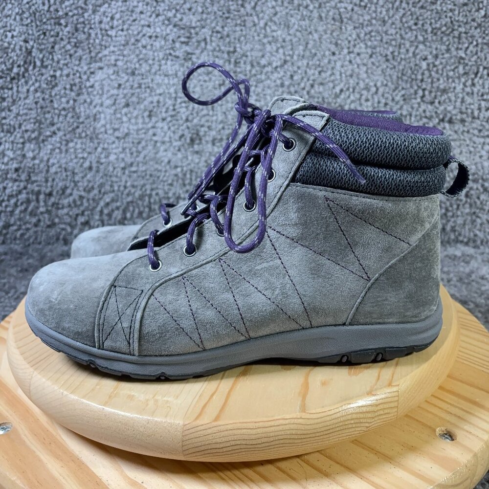 Duluth Trading Company Steel Creek Ankle Boots Womens Size 9.5 Suede ScotchGard